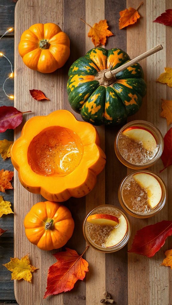 autumn cocktail with squash