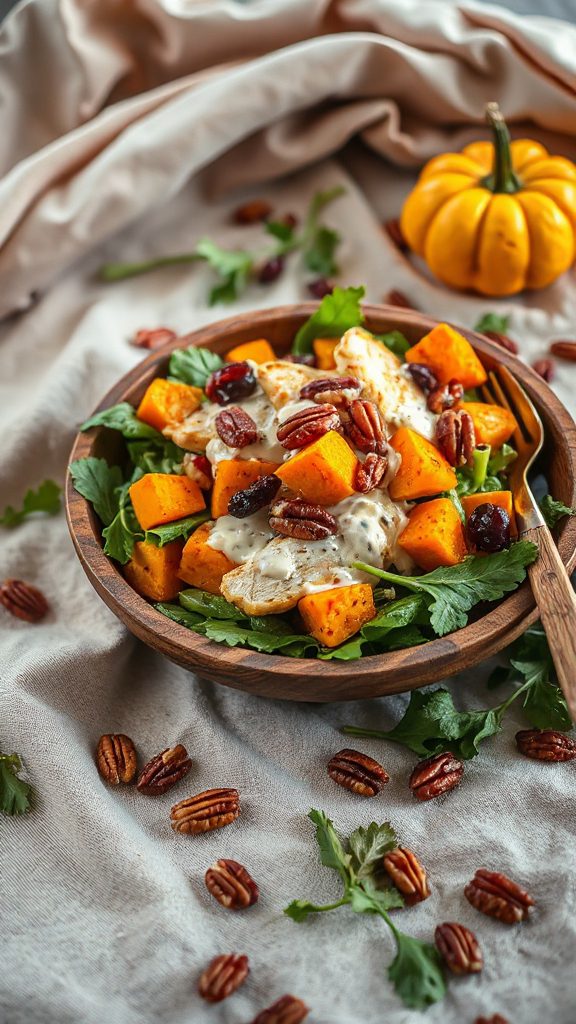 autumn flavored chicken salad