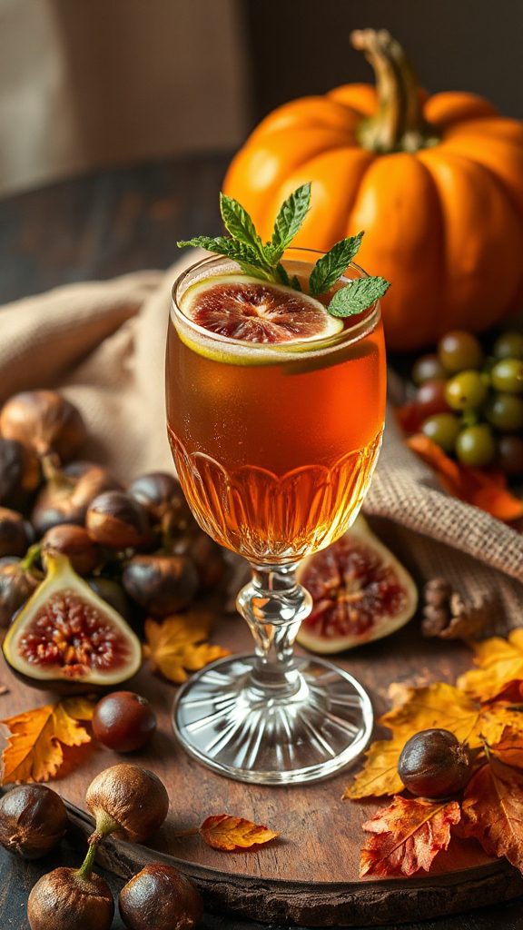 autumn flavored sherry mojito cocktail autumn flavored sherry mojito cocktail