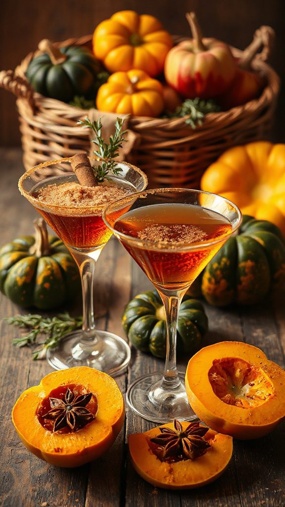 autumn inspired acorn squash cocktail