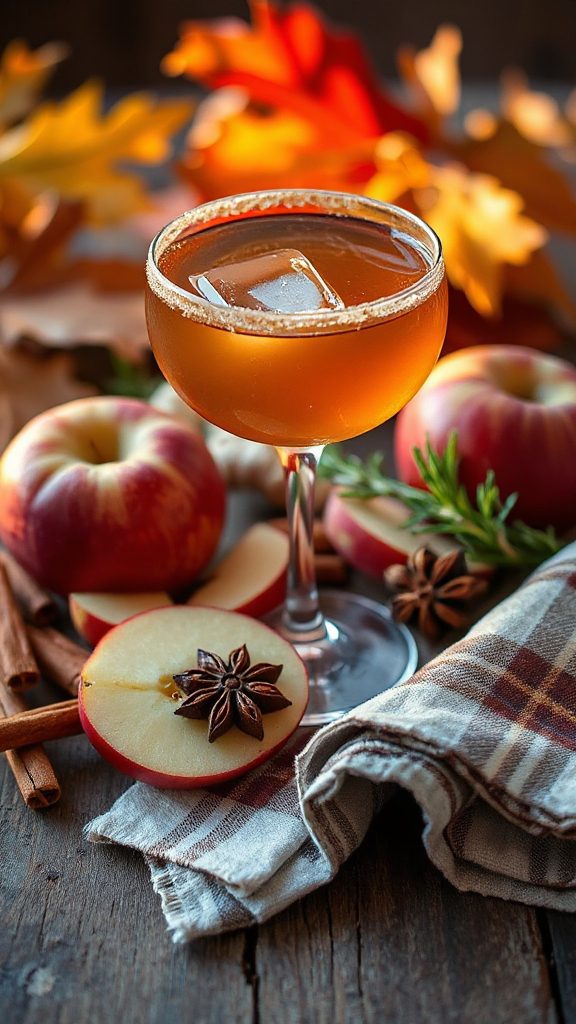 autumn inspired apple cocktail recipe