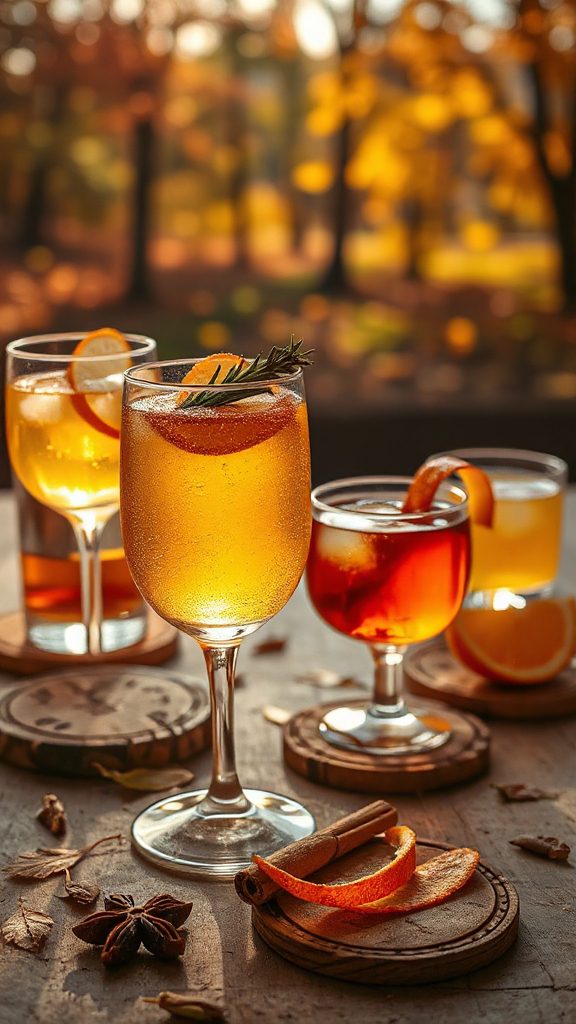 autumn inspired apple gin cocktail