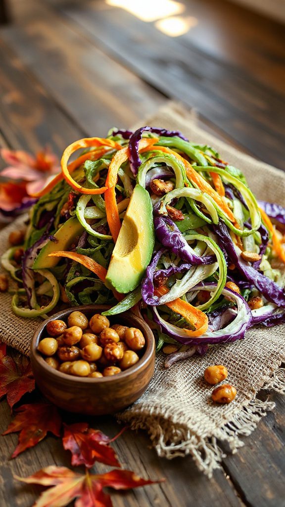 autumn inspired cabbage salad