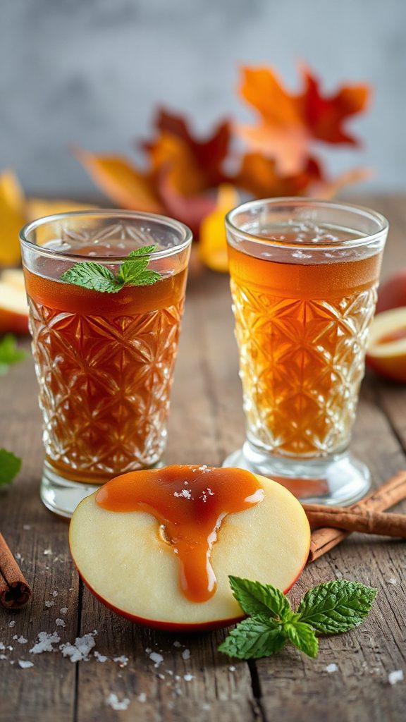 autumn inspired caramel apple cocktail