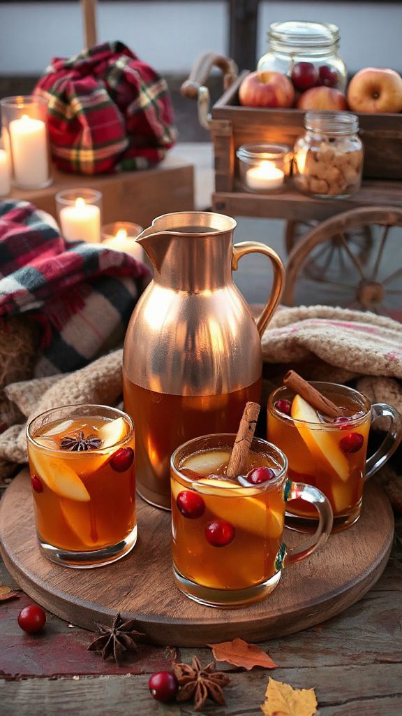 autumn inspired caramel apple sangria