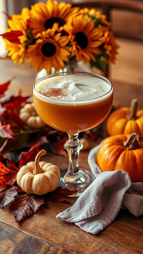 autumn inspired creamy cocktail