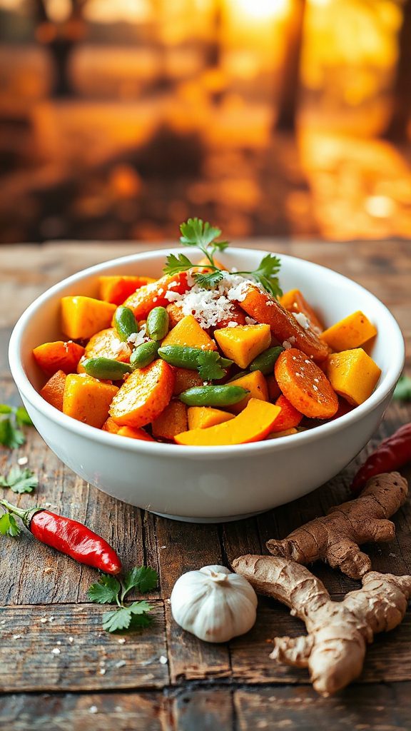 autumn inspired curry stir fry