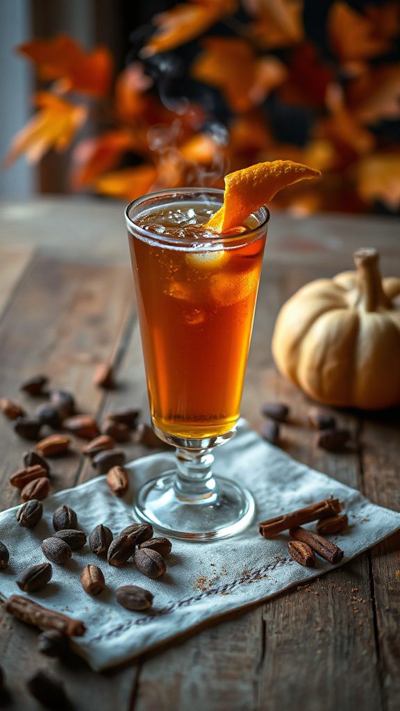 autumn inspired fizzy cocktail autumn inspired fizzy cocktail