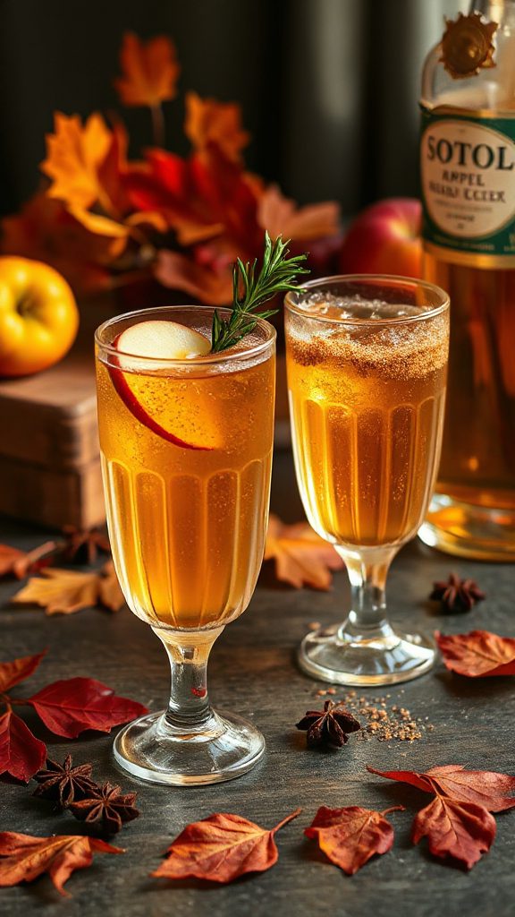 autumn inspired fizzy cocktail recipe