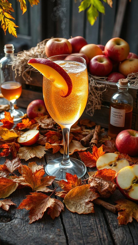 autumn inspired fizzy cocktail recipe