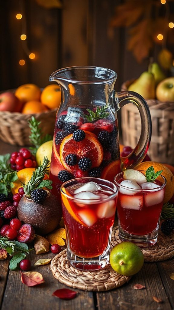 autumn inspired fruit cocktail blend