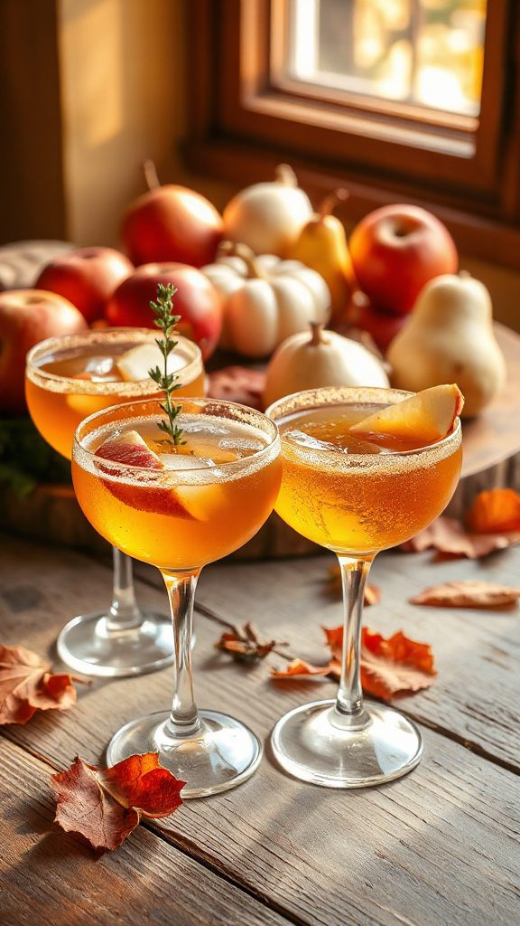 autumn inspired fruity cocktail autumn inspired fruity cocktail