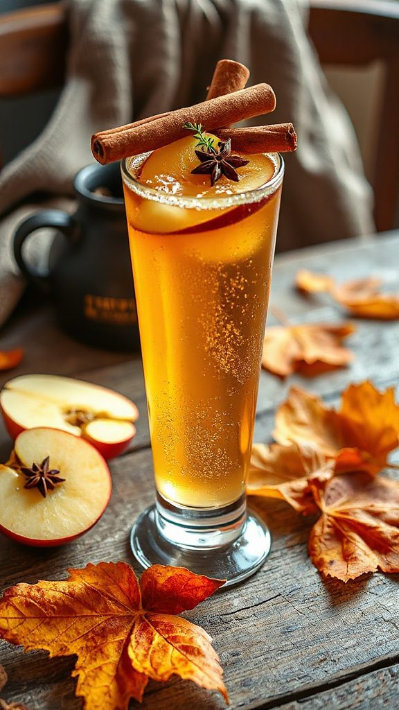 autumn inspired gin cocktail