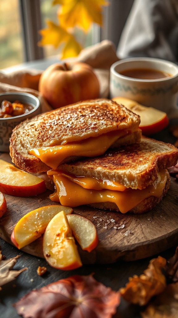 autumn inspired grilled cheese sandwich autumn inspired grilled cheese sandwich