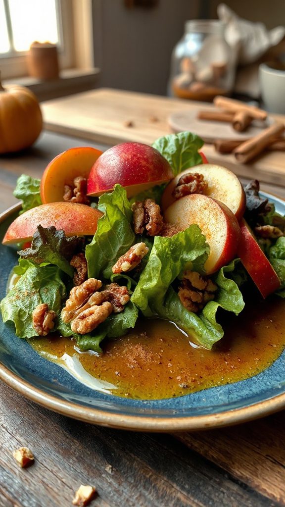 autumn inspired healthy salad