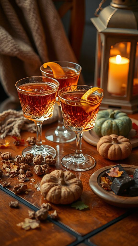 autumn inspired maple walnut cocktail