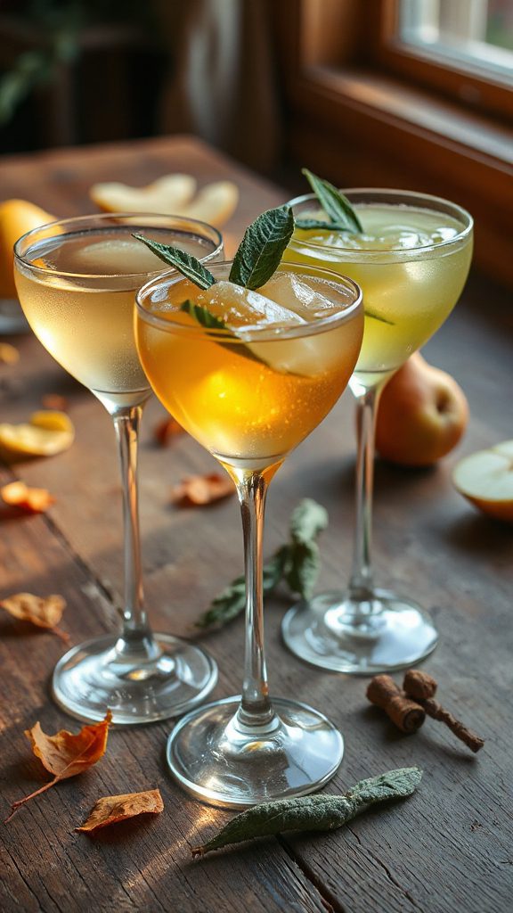 autumn inspired pear cocktail recipe