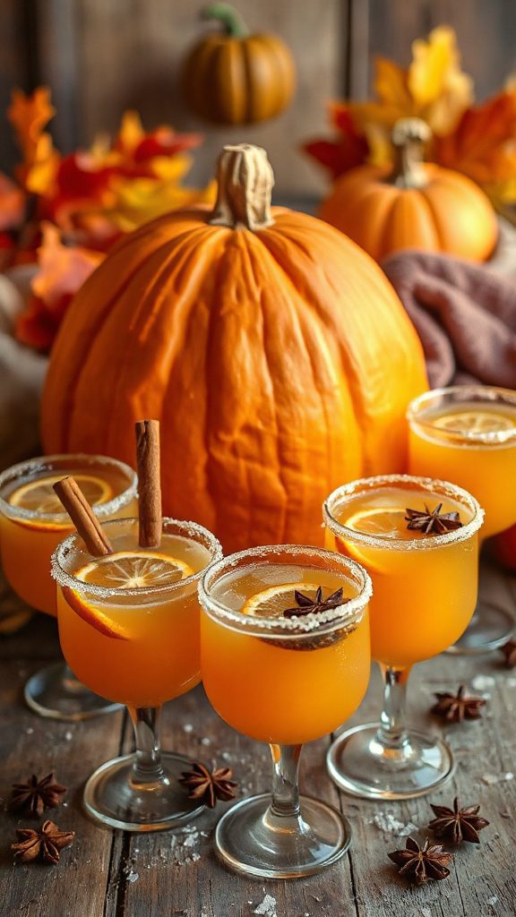 autumn inspired pumpkin margarita