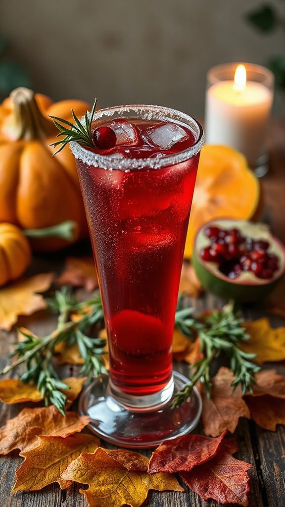 autumn inspired refreshing cocktail