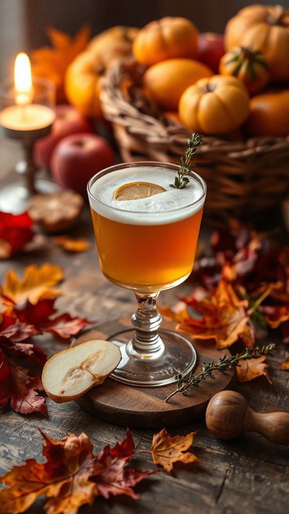 autumn inspired refreshing cocktail
