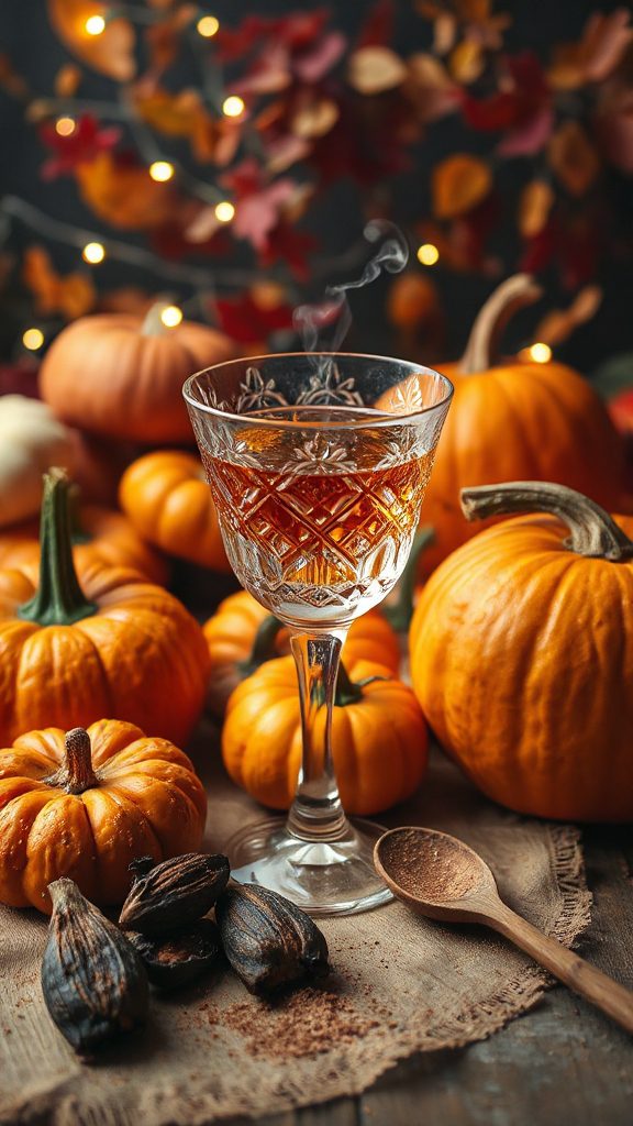 autumn inspired rum cocktail autumn inspired rum cocktail