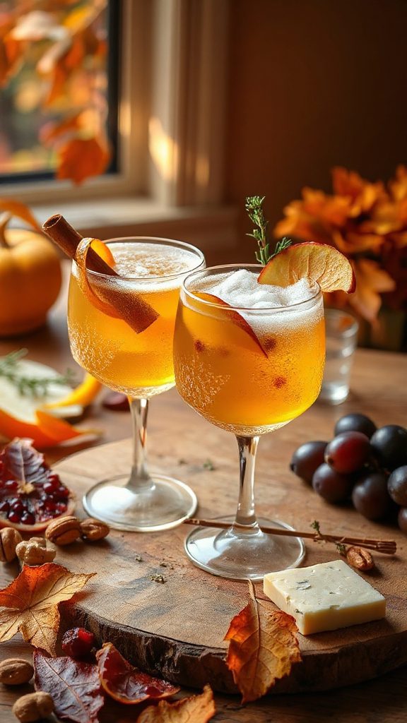 autumn inspired sake cocktail delight