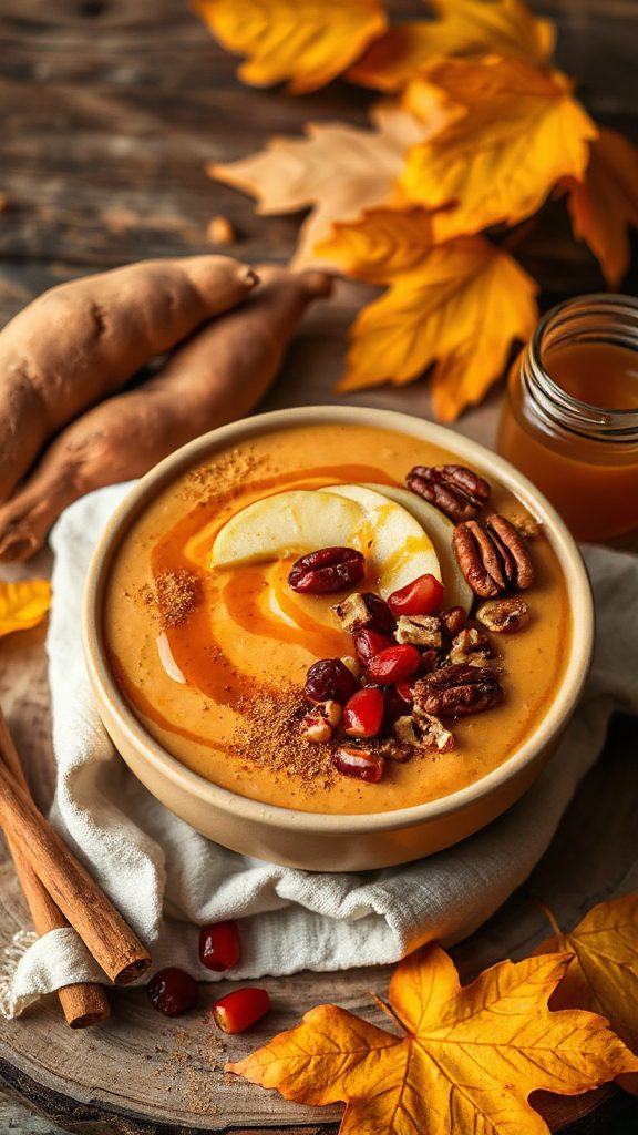 autumn inspired smoothie bowl recipe autumn inspired smoothie bowl recipe