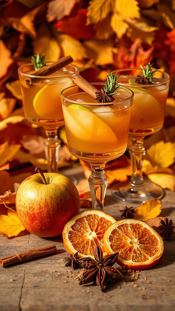 autumn inspired sparkling cocktail autumn inspired sparkling cocktail