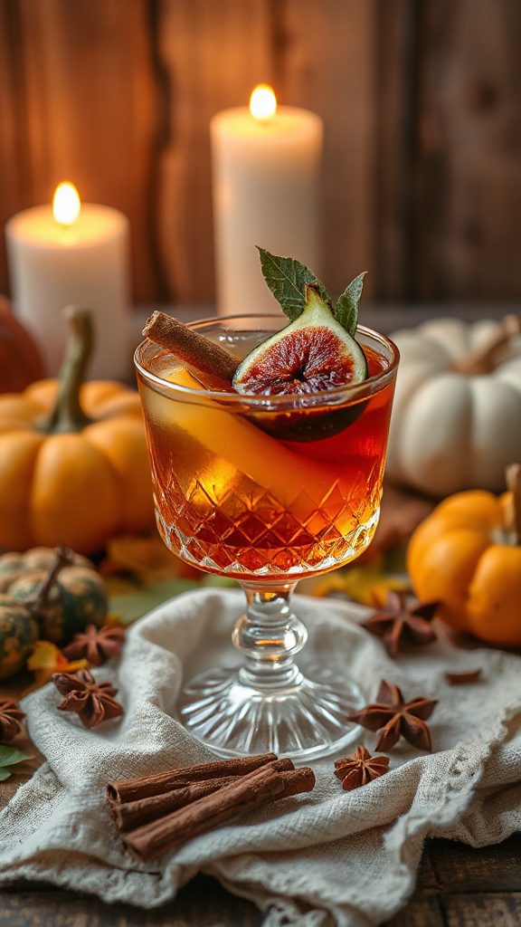 autumn inspired spiced rum cocktail autumn inspired spiced rum cocktail