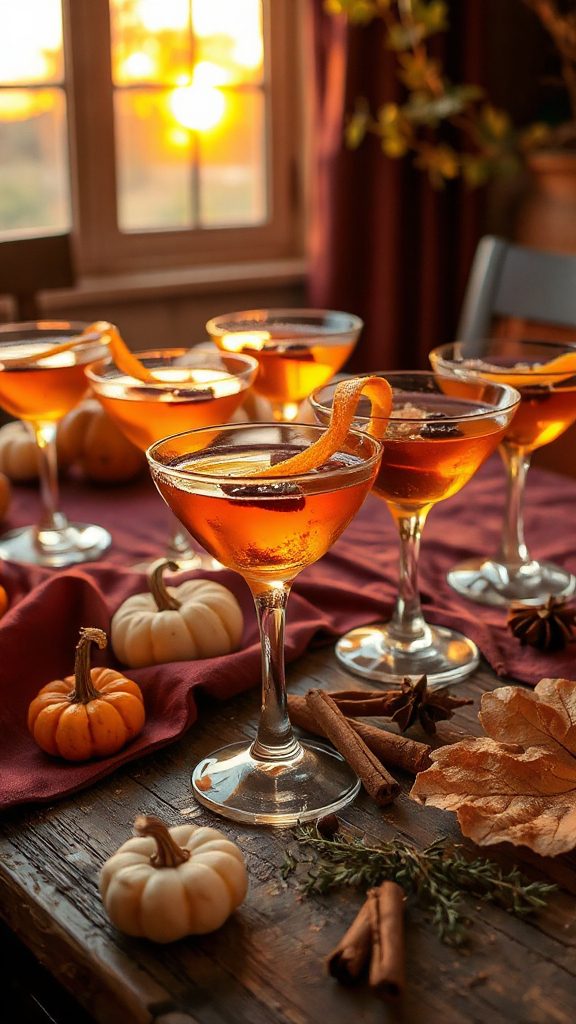 autumn inspired spiced rum cocktail autumn inspired spiced rum cocktail