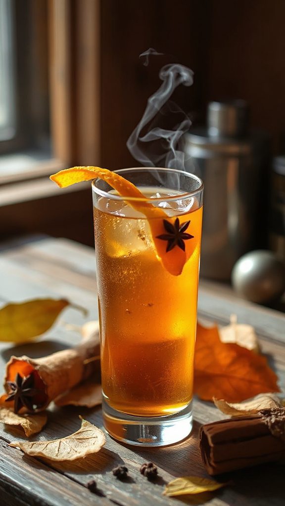 autumn inspired whiskey cocktail