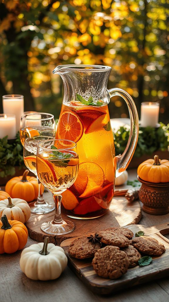 autumn inspired white wine sangria autumn inspired white wine sangria