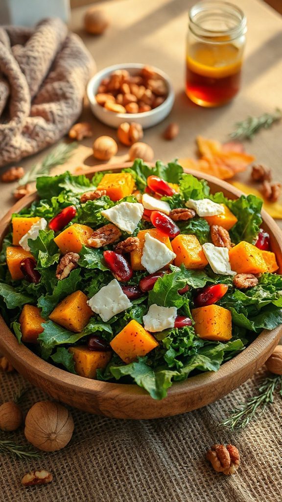 autumn kale squash salad autumn kale squash salad