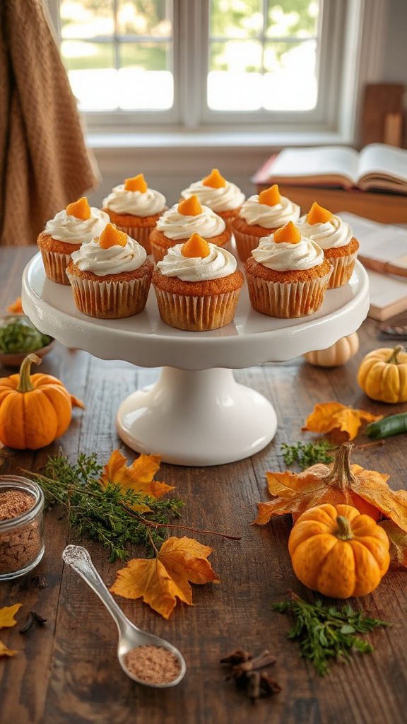 autumn pumpkin marzipan muffins autumn pumpkin marzipan muffins