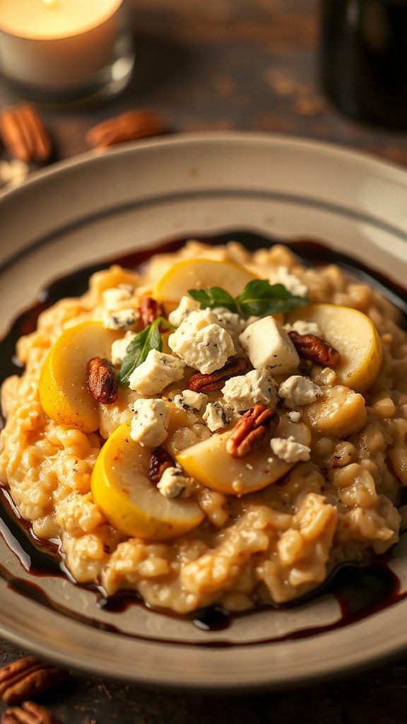 autumn risotto with pears