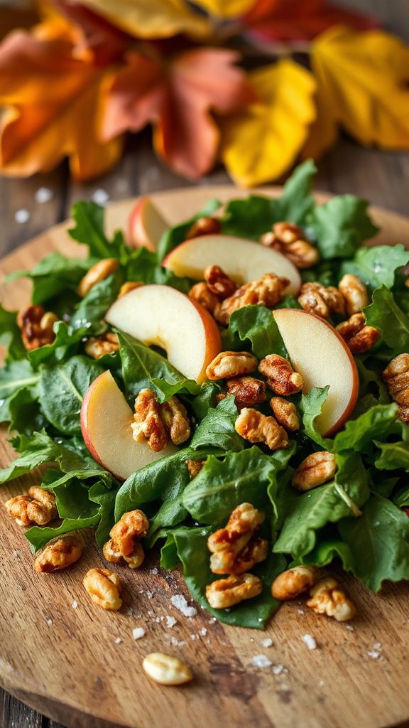 autumn salad with apples