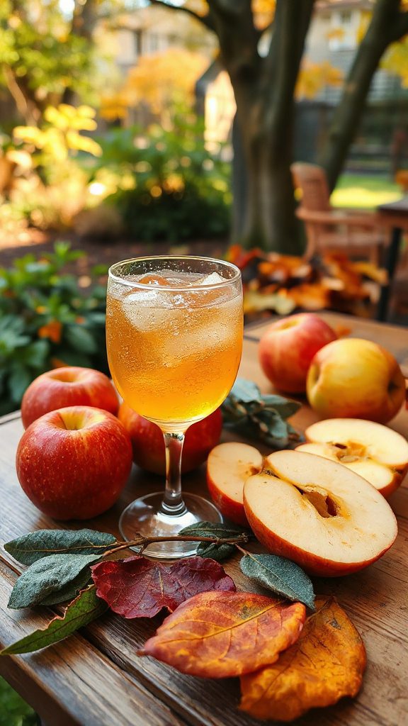 autumn sassafras apple fizz