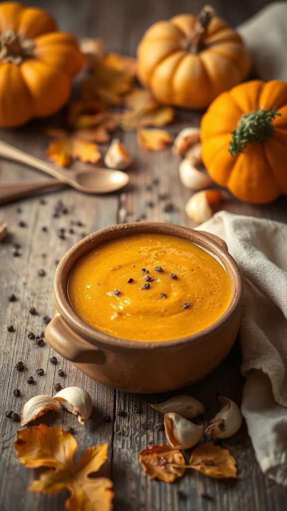 autumn soup with garlic autumn soup with garlic