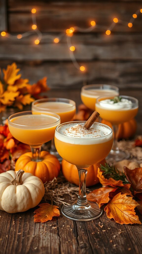 autumn sparkling pumpkin cocktail autumn sparkling pumpkin cocktail