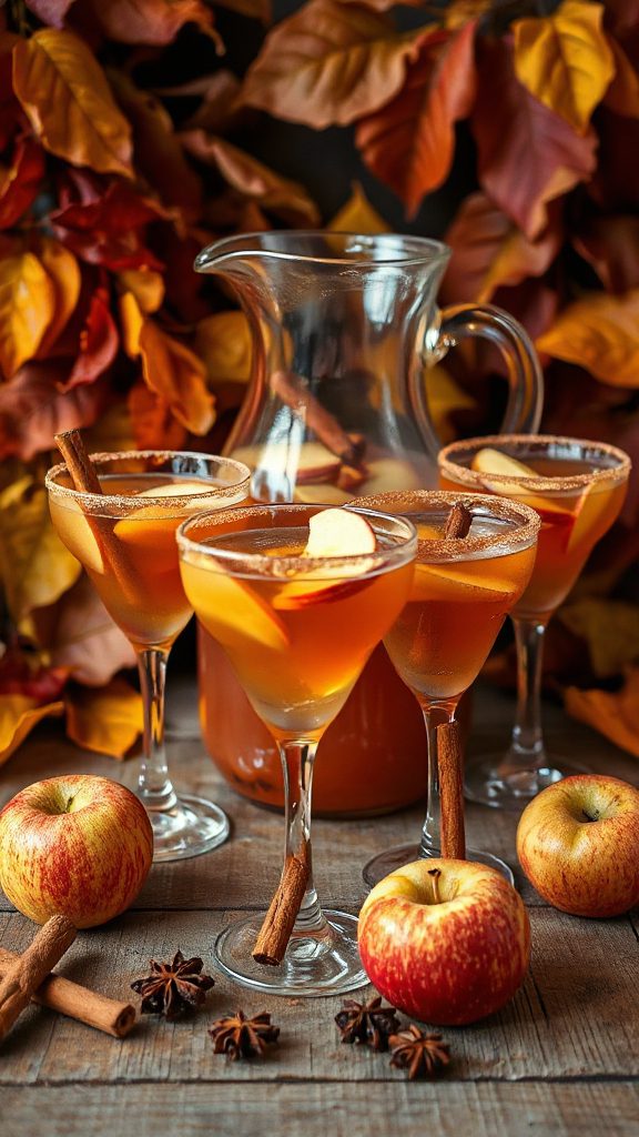 autumn spiced apple cocktail