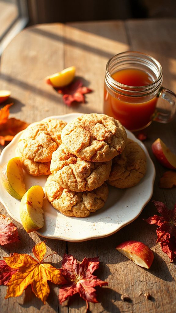 autumn spiced apple cookies
