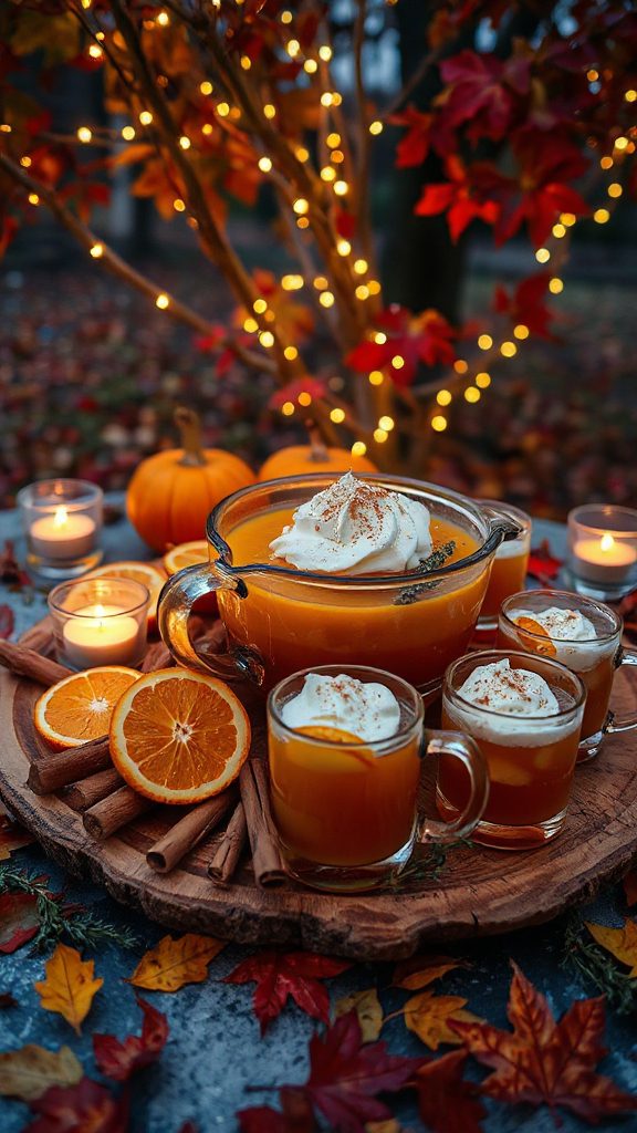 autumn spiced pumpkin beverage