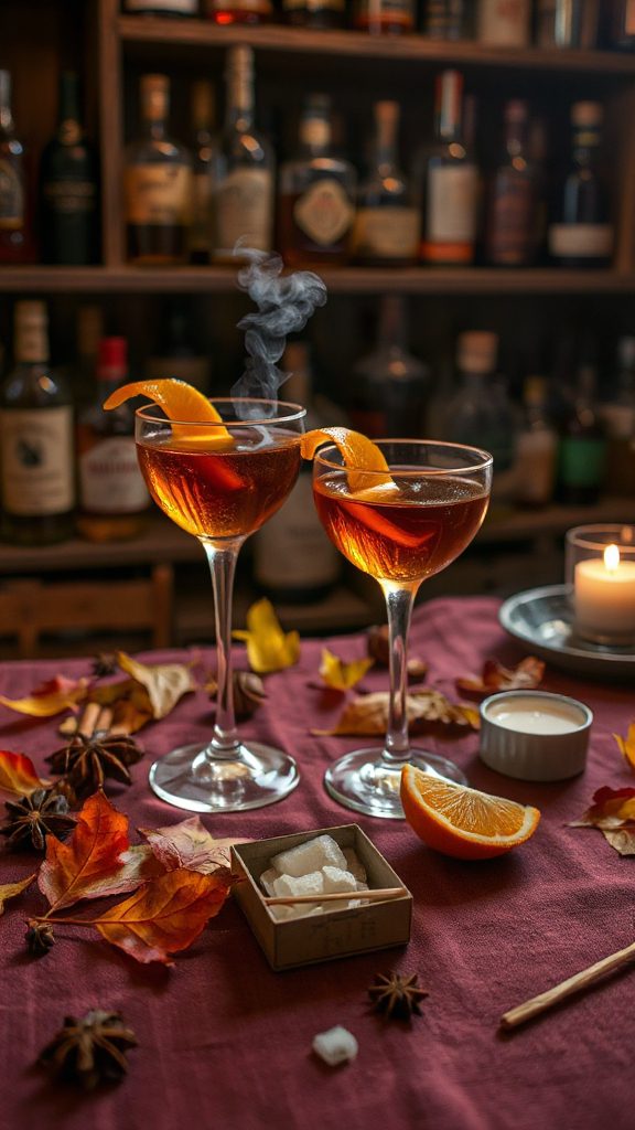 autumn spiced rye cocktail