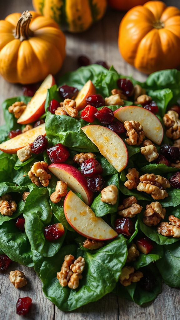 autumn spinach salad delight autumn spinach salad delight