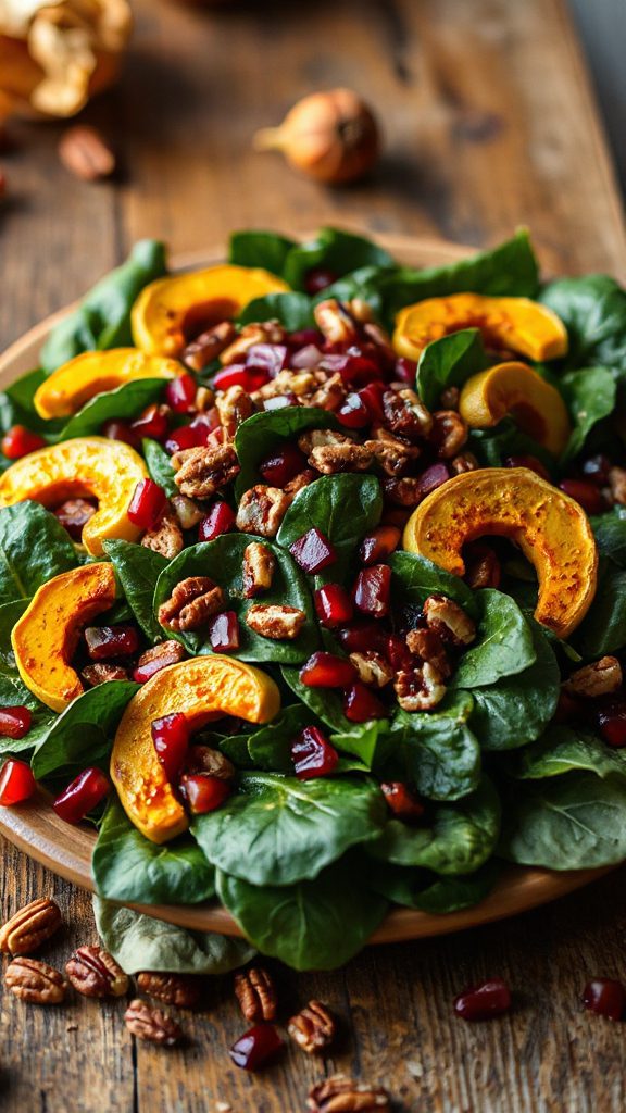 autumn spinach salad delight
