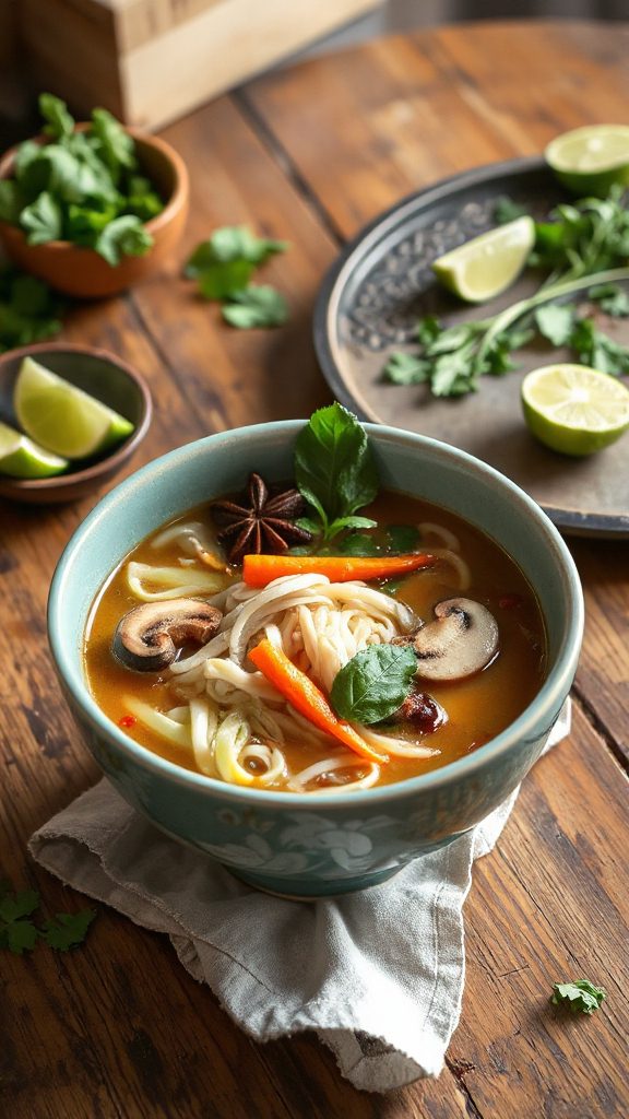 autumn vegetable vietnamese pho