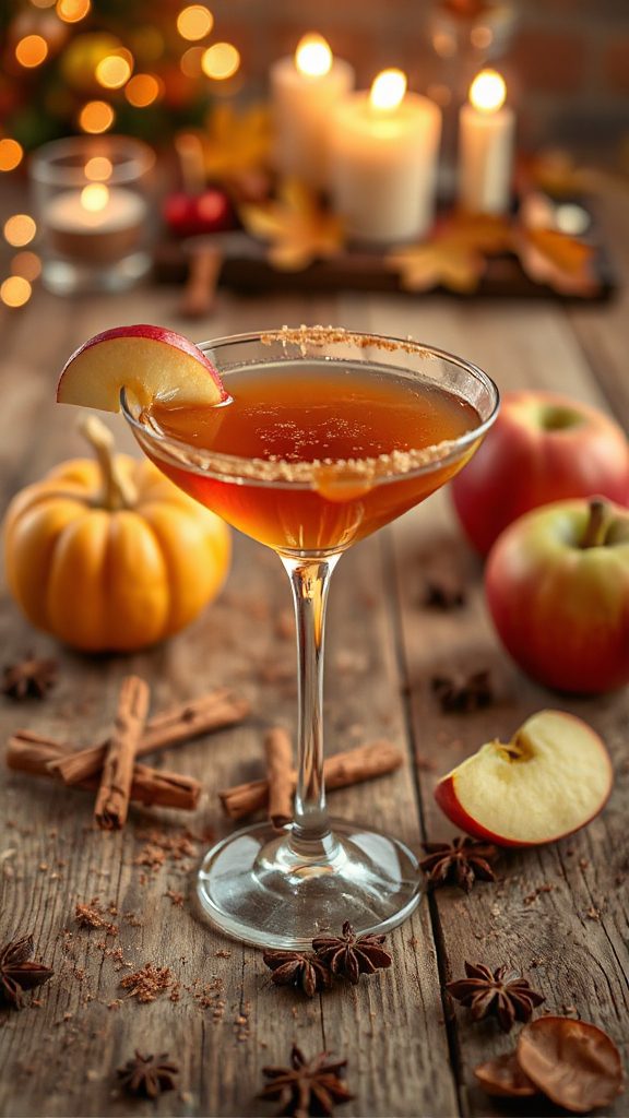autumnal apple cinnamon cocktail autumnal apple cinnamon cocktail
