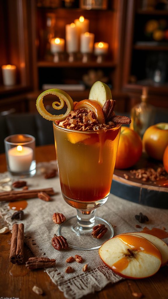 autumnal caramel apple cocktail autumnal caramel apple cocktail