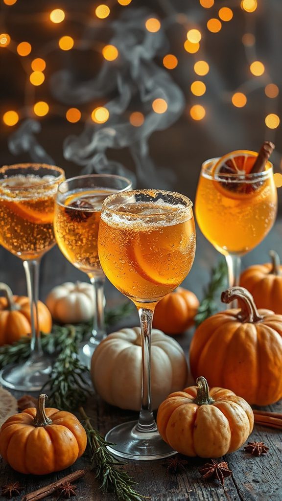 autumnal fizzy cocktail recipe