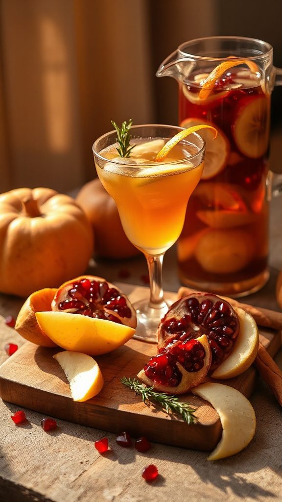 autumnal sangria with parsnips